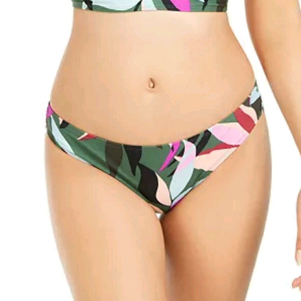 Hula Honey Hyper Tropics Green Bikini Bottom, S